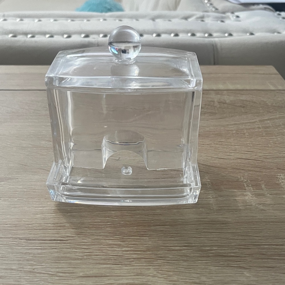 Clear Acrylic Q Tip Storage Box